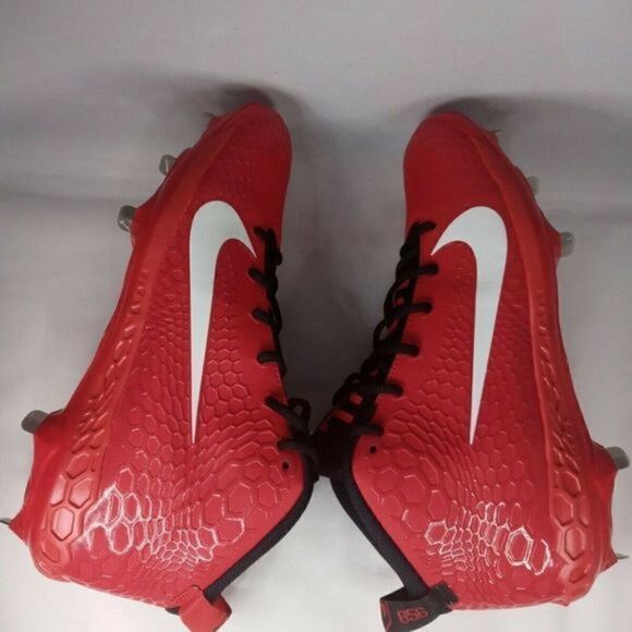 Nike Force Zoom Trout 5 Baseball Cleats Red Black Metal Men’s Size 12 AH3373-601 main image 12